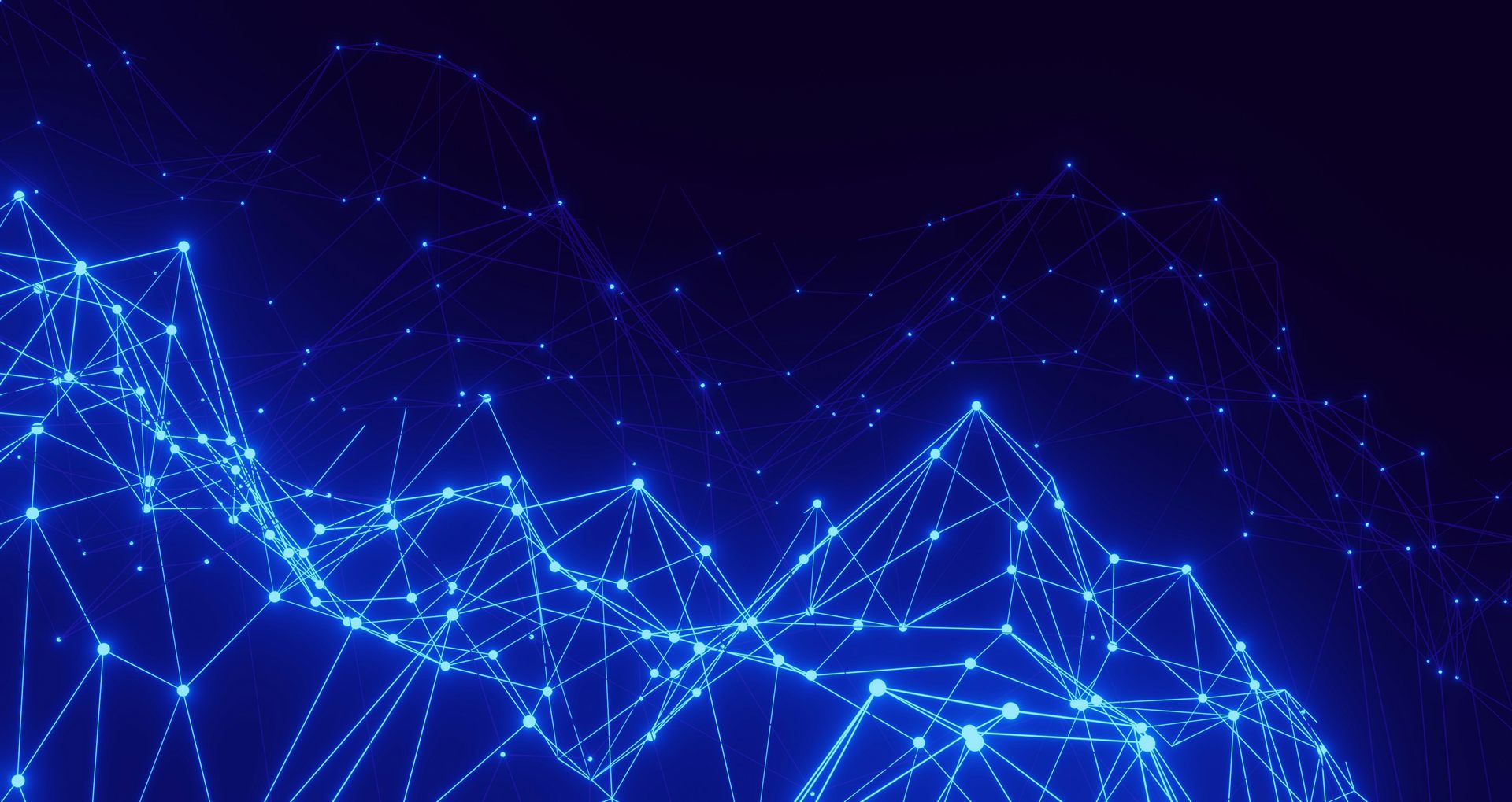 Digital network infrastructure representing cybersecurity monitoring